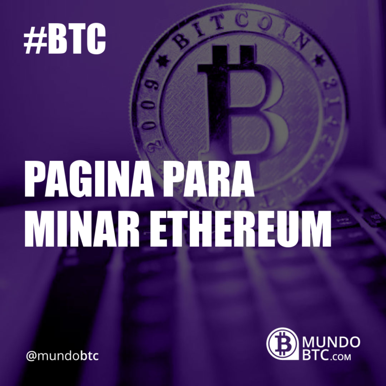 Pagina para Minar Ethereum