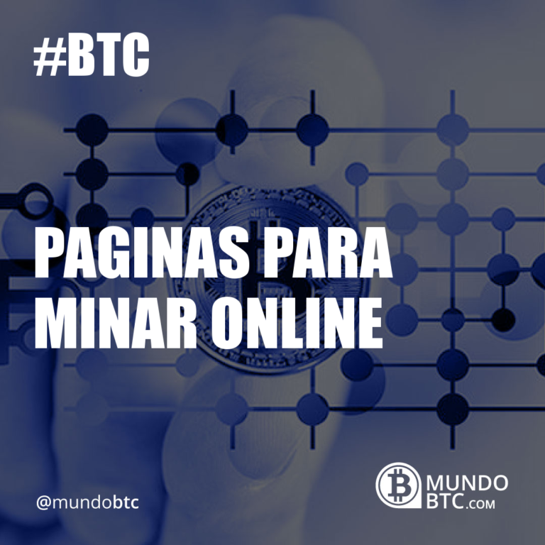 Paginas para Minar Online