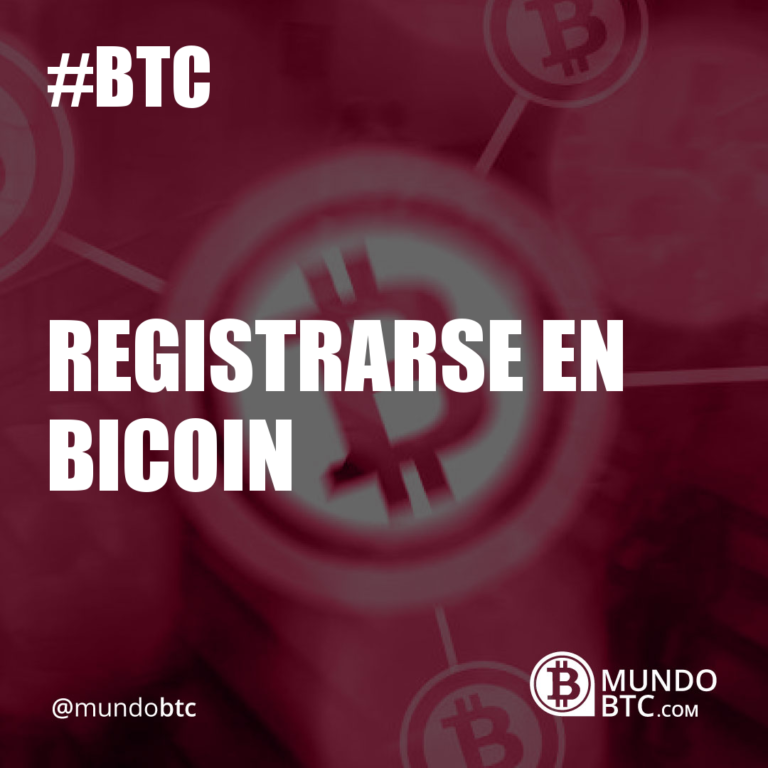 Registrarse en Bicoin