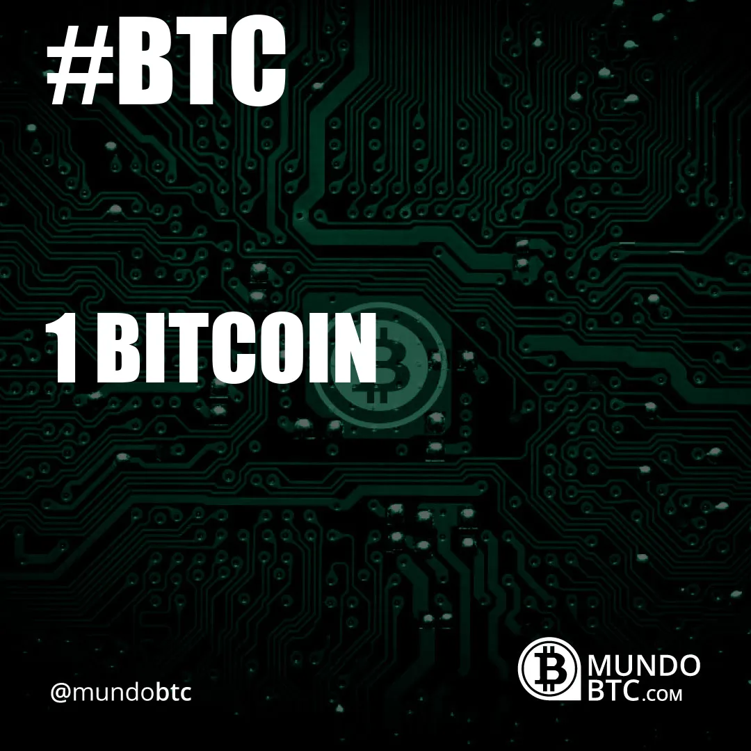 1 Bitcoin