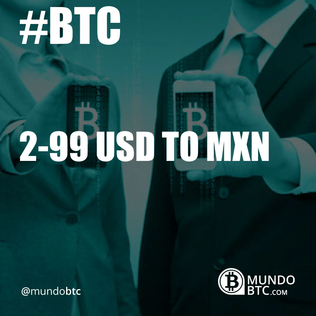 2.99 Usd To Mxn