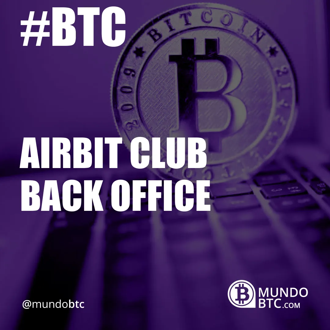 airbit club back office