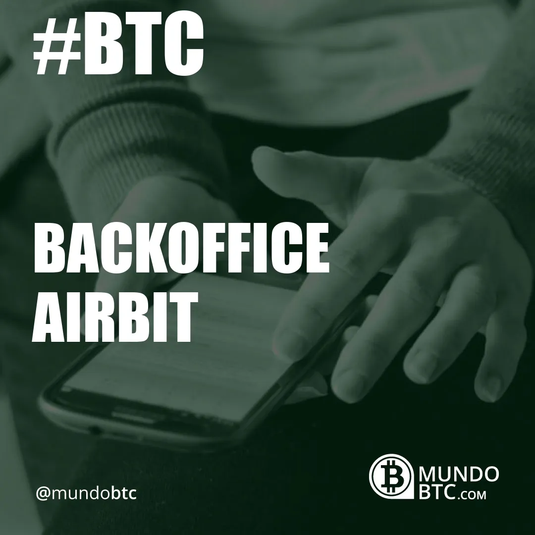 Backoffice Airbit