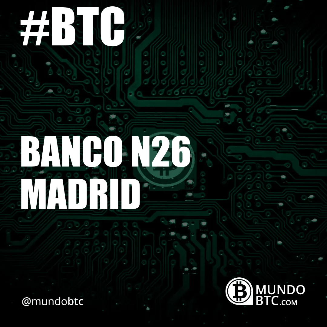 banco n26 madrid