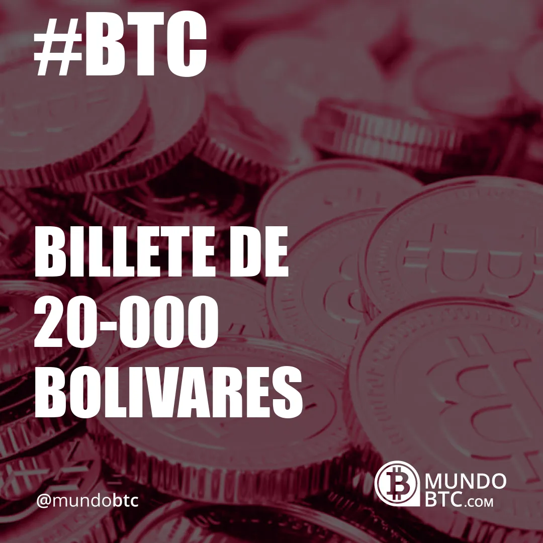 Billete de 20.000 Bolivares