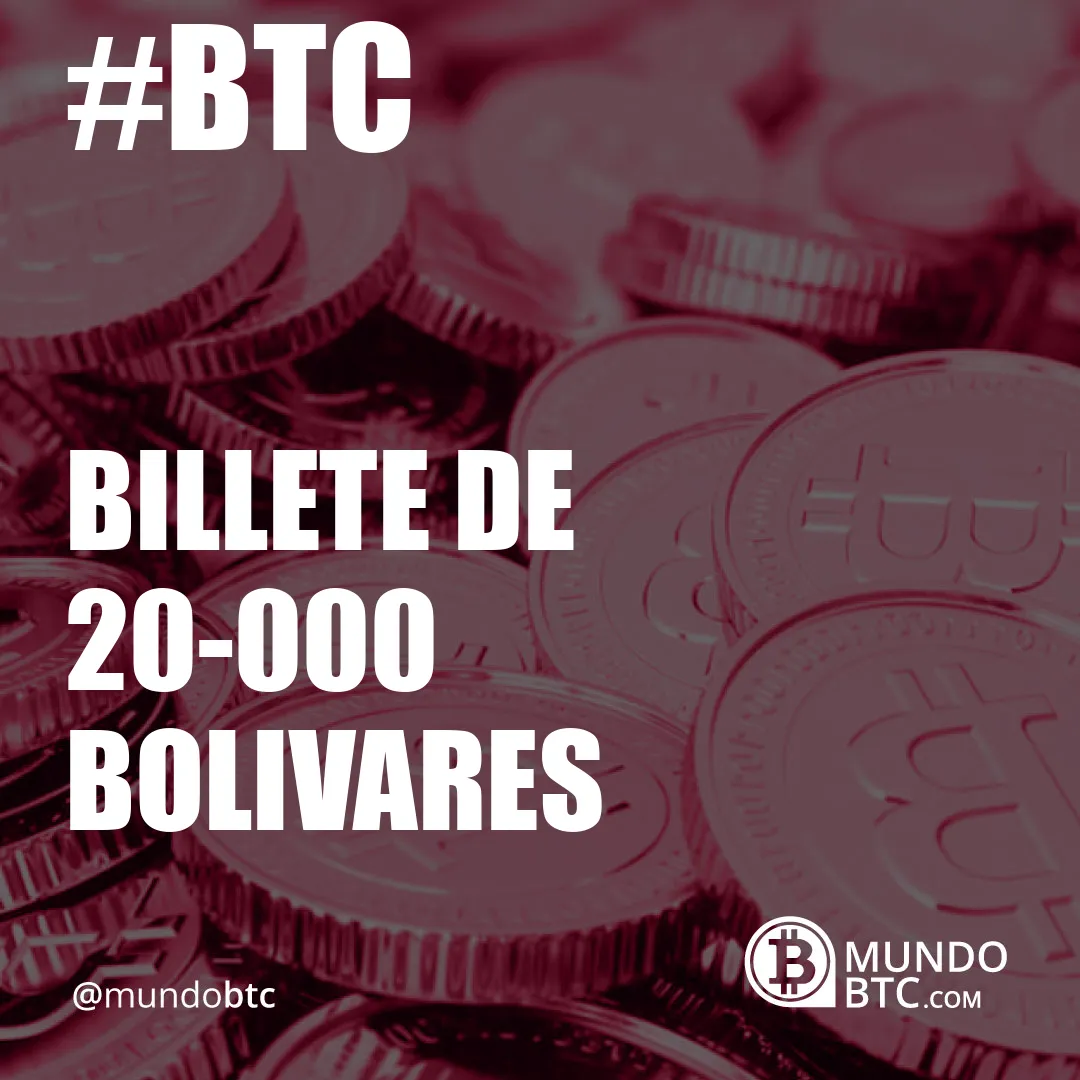 billete de 20.000 bolivares