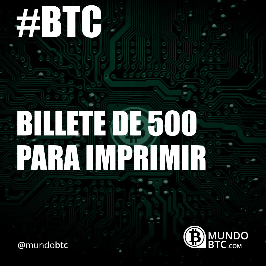 billete de 500 para imprimir