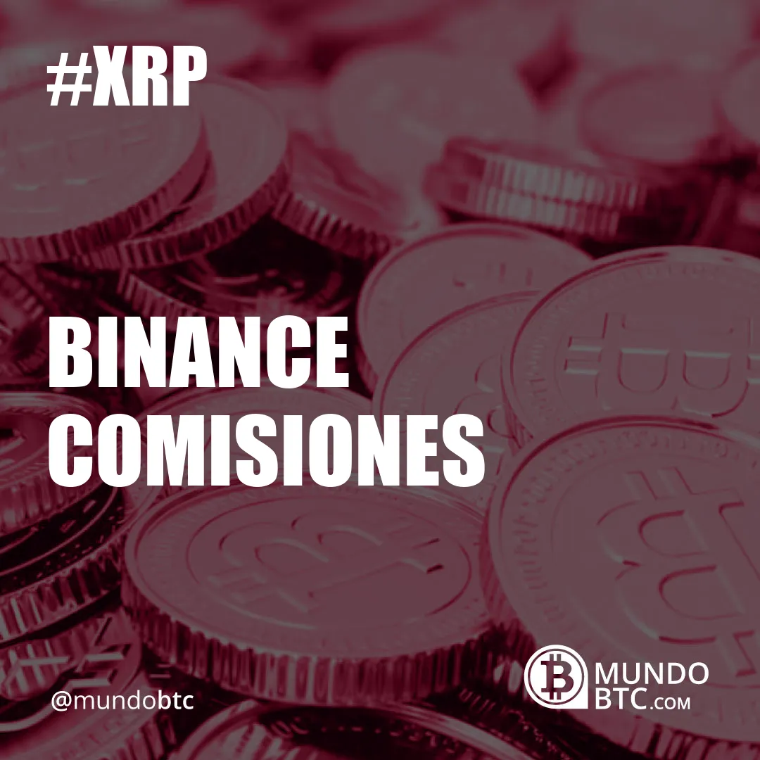 Binance Comisiones