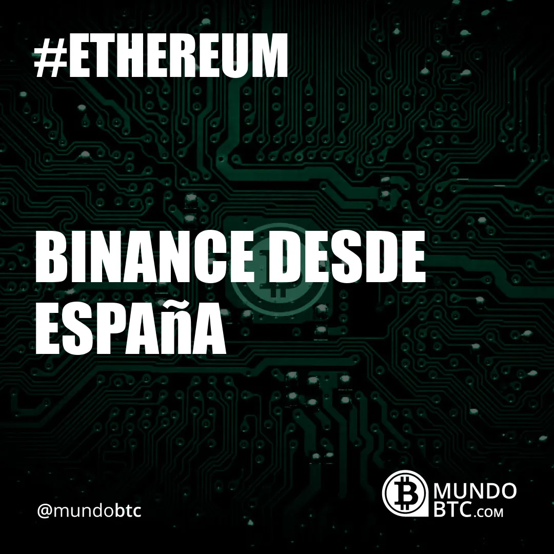 Binance desde España