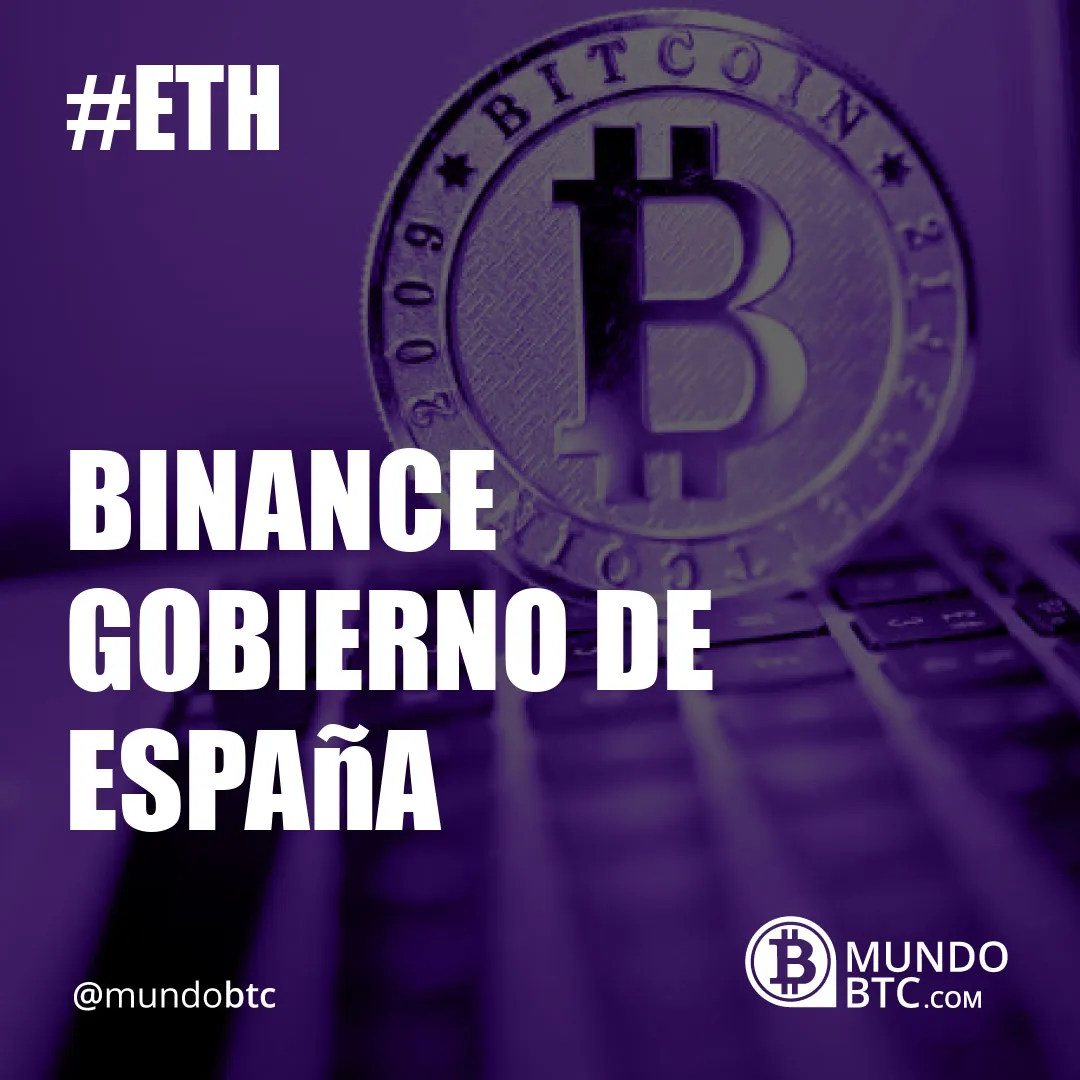 Binance Gobierno de España