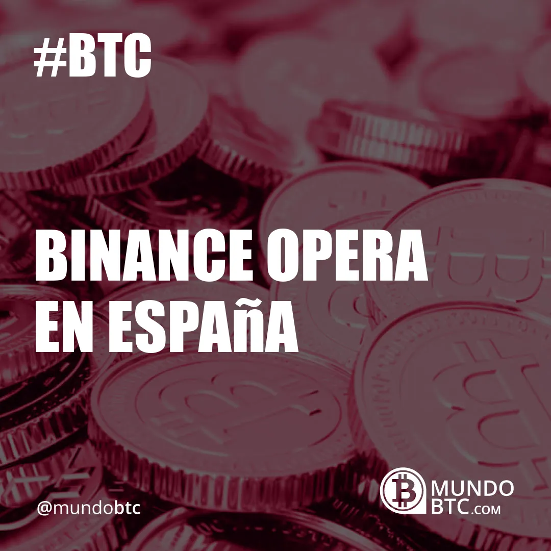 Binance Opera en España
