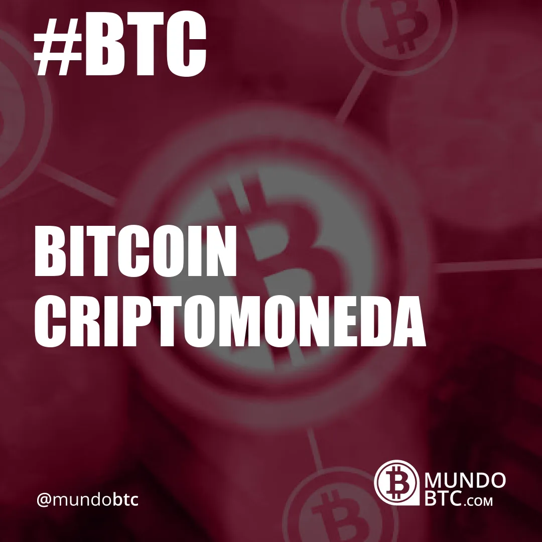 bitcoin criptomoneda