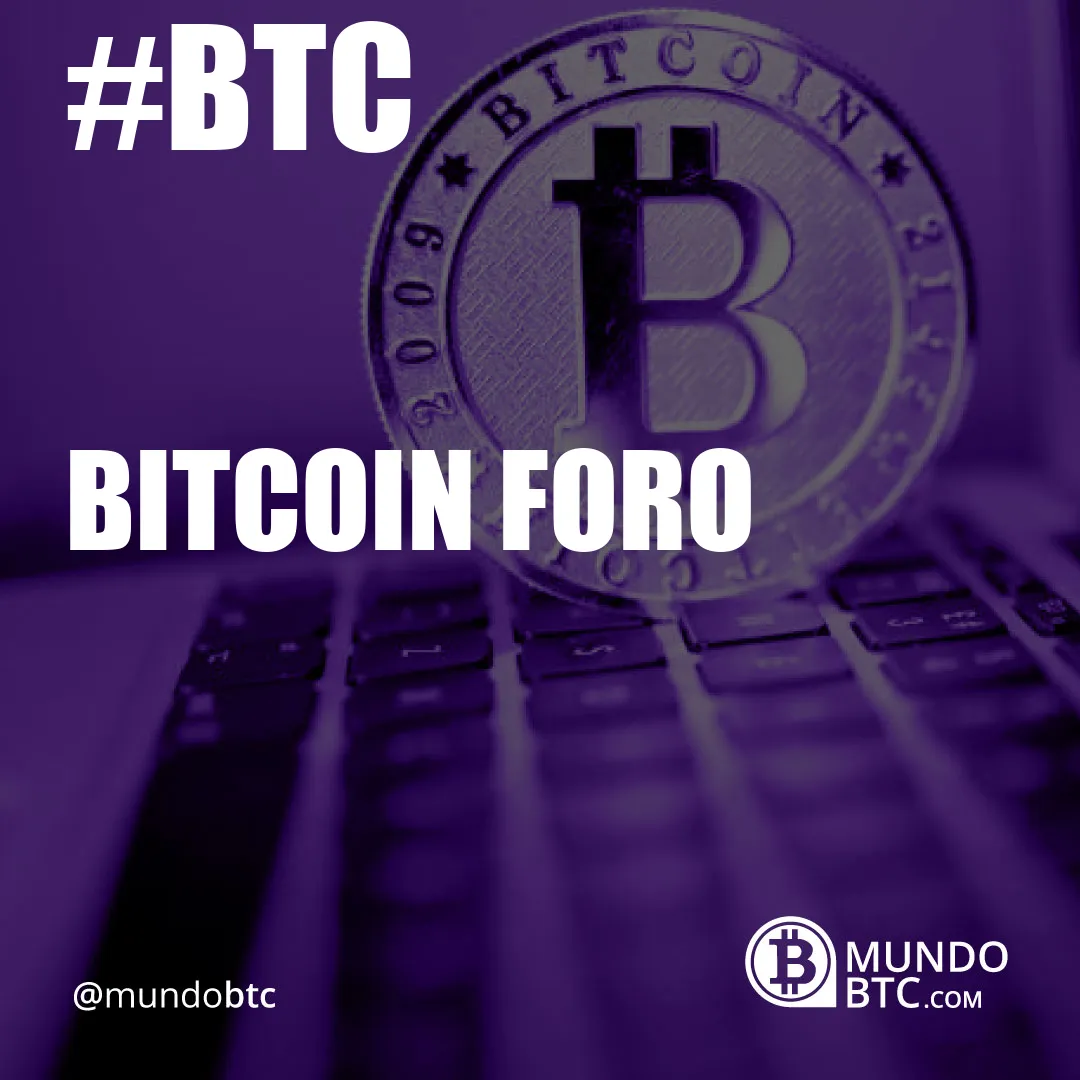 bitcoin foro