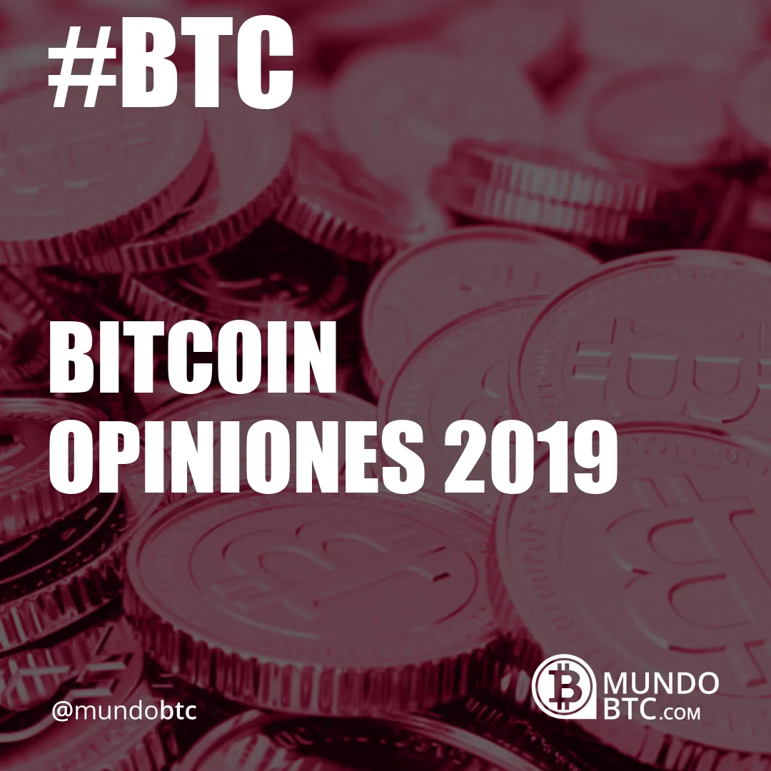 bitcoin opiniones 2019