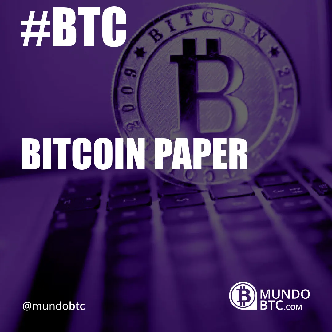 Bitcoin Paper
