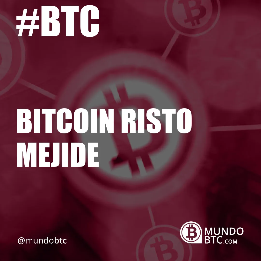 bitcoin risto mejide