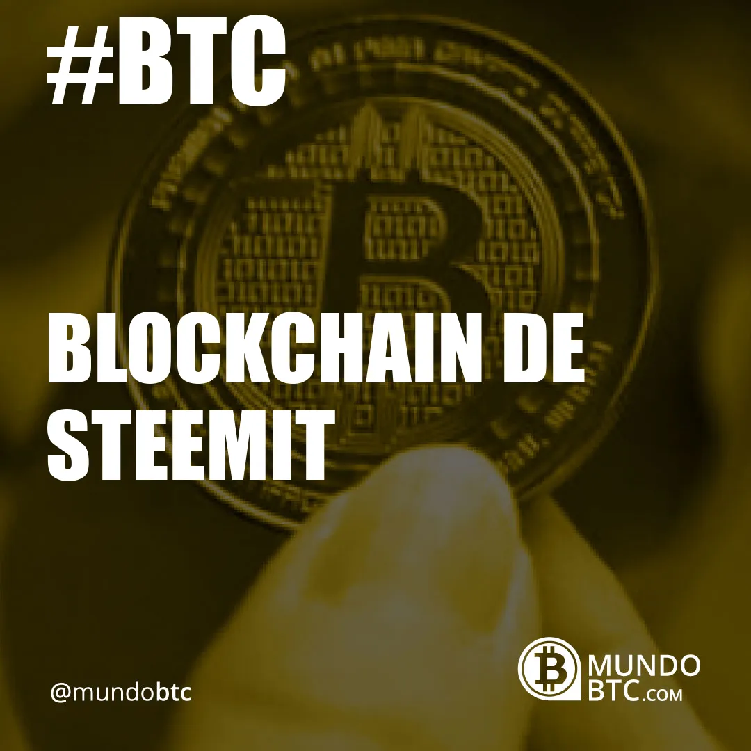 Blockchain de Steemit