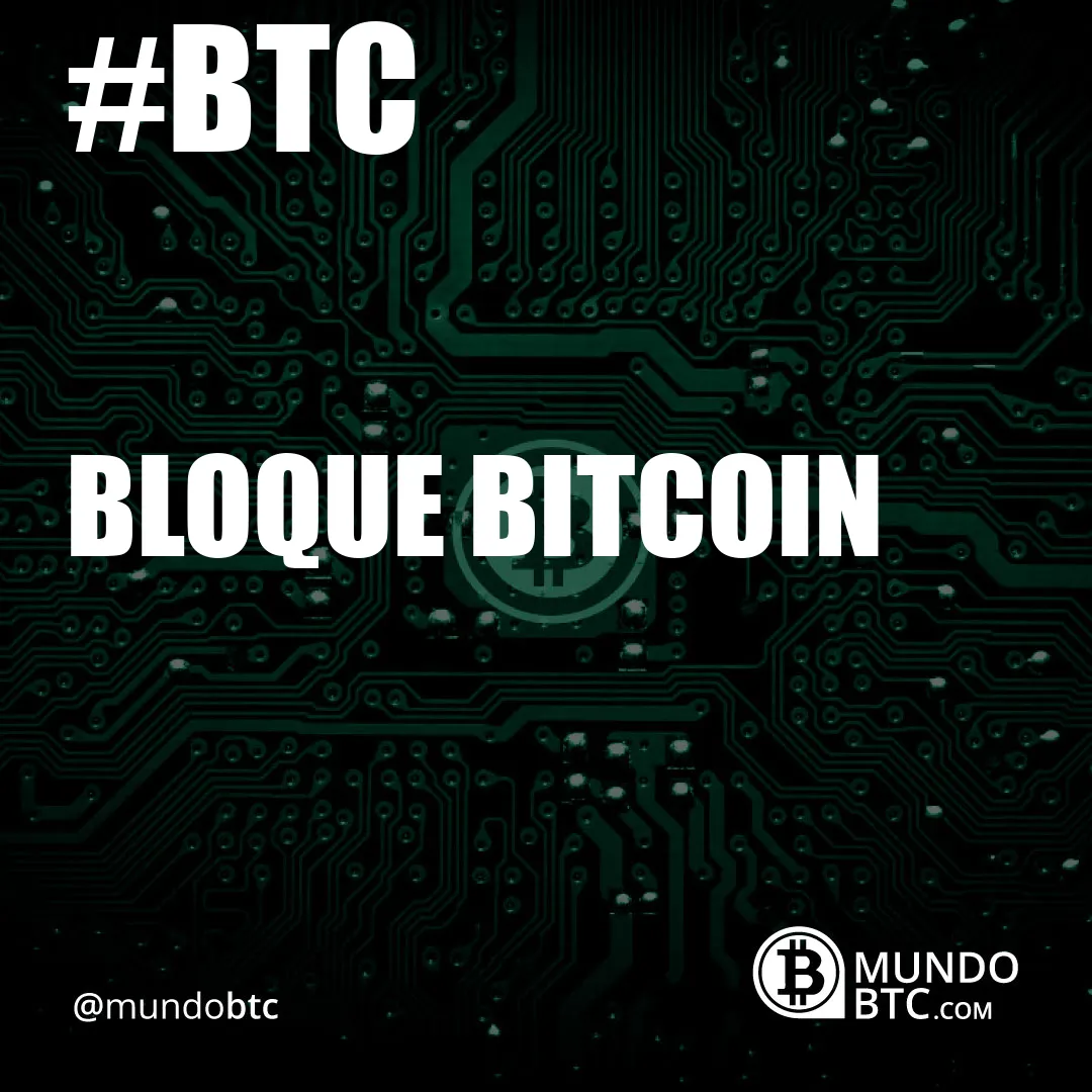 Bloque Bitcoin
