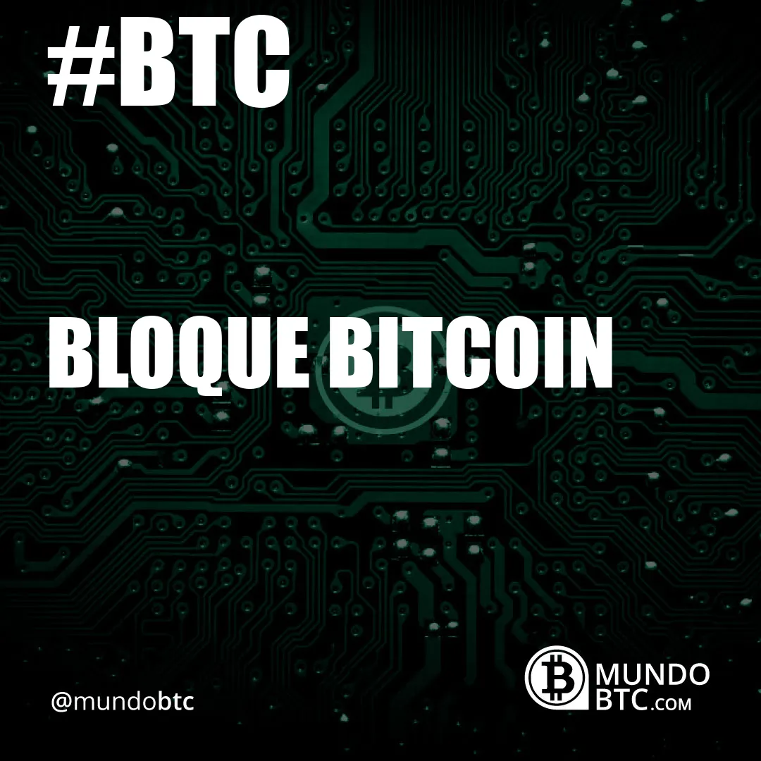 bloque bitcoin