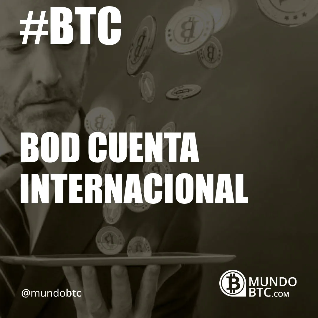 Bod Cuenta Internacional