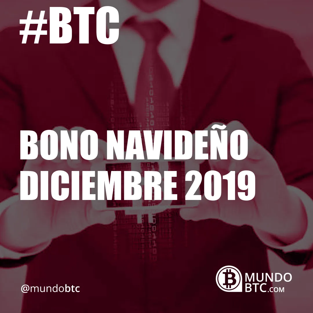 bono navideño diciembre 2019