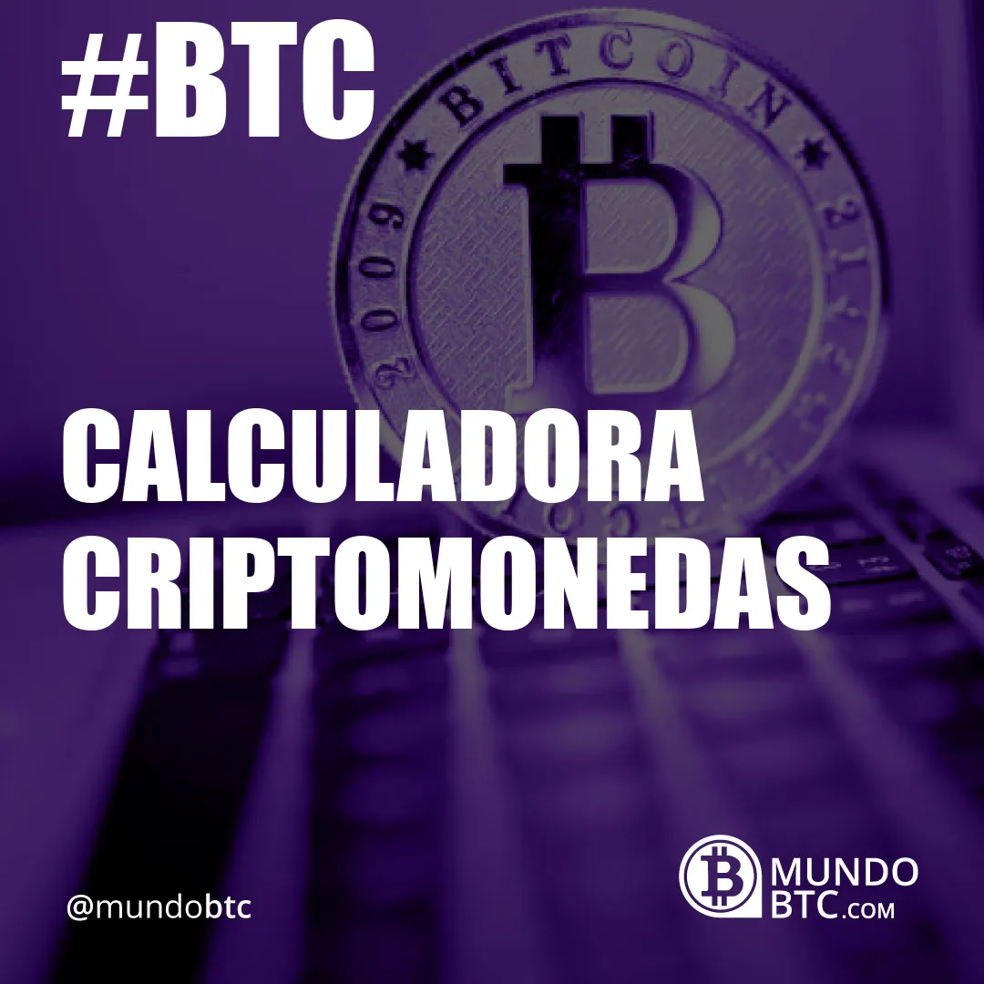 Calculadora Criptomonedas