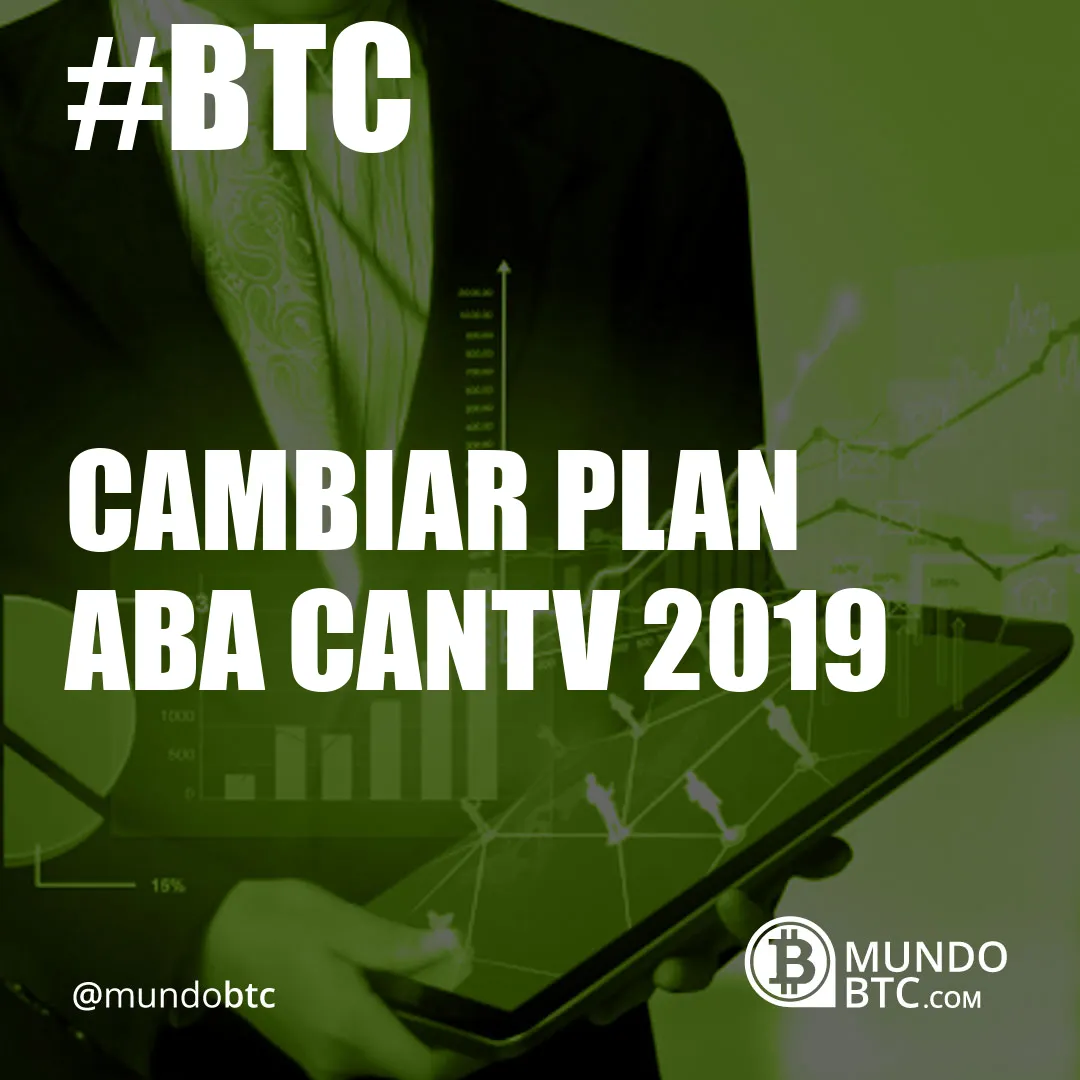 Cambiar Plan Aba Cantv 2019