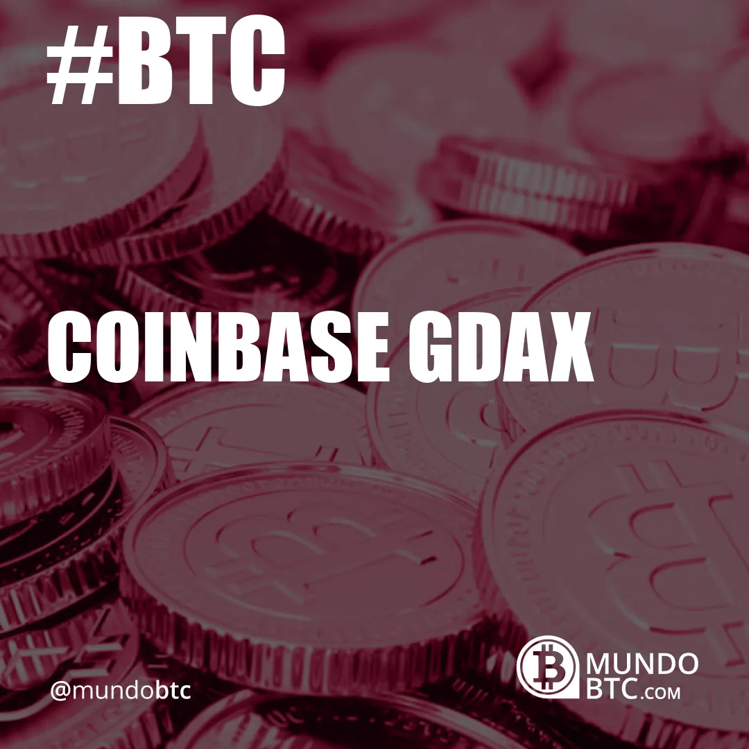Coinbase Gdax