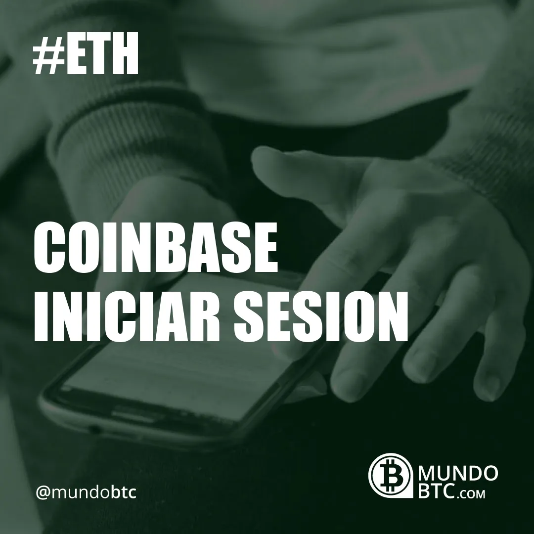 Coinbase Iniciar Sesion