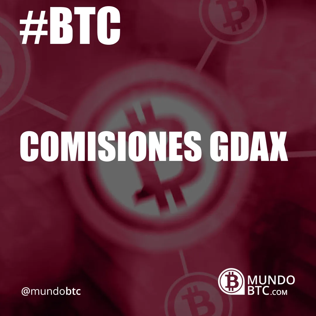 comisiones gdax