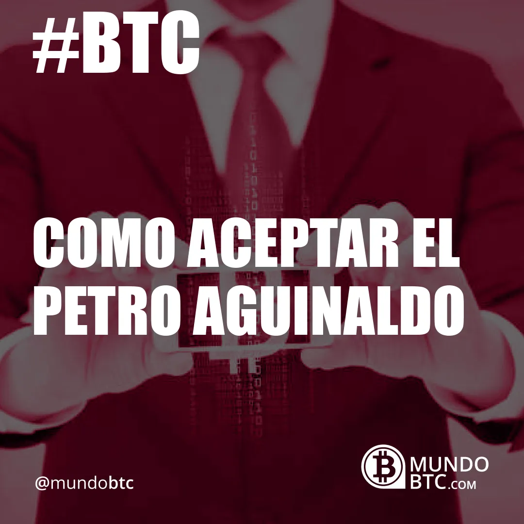 como aceptar el petro aguinaldo