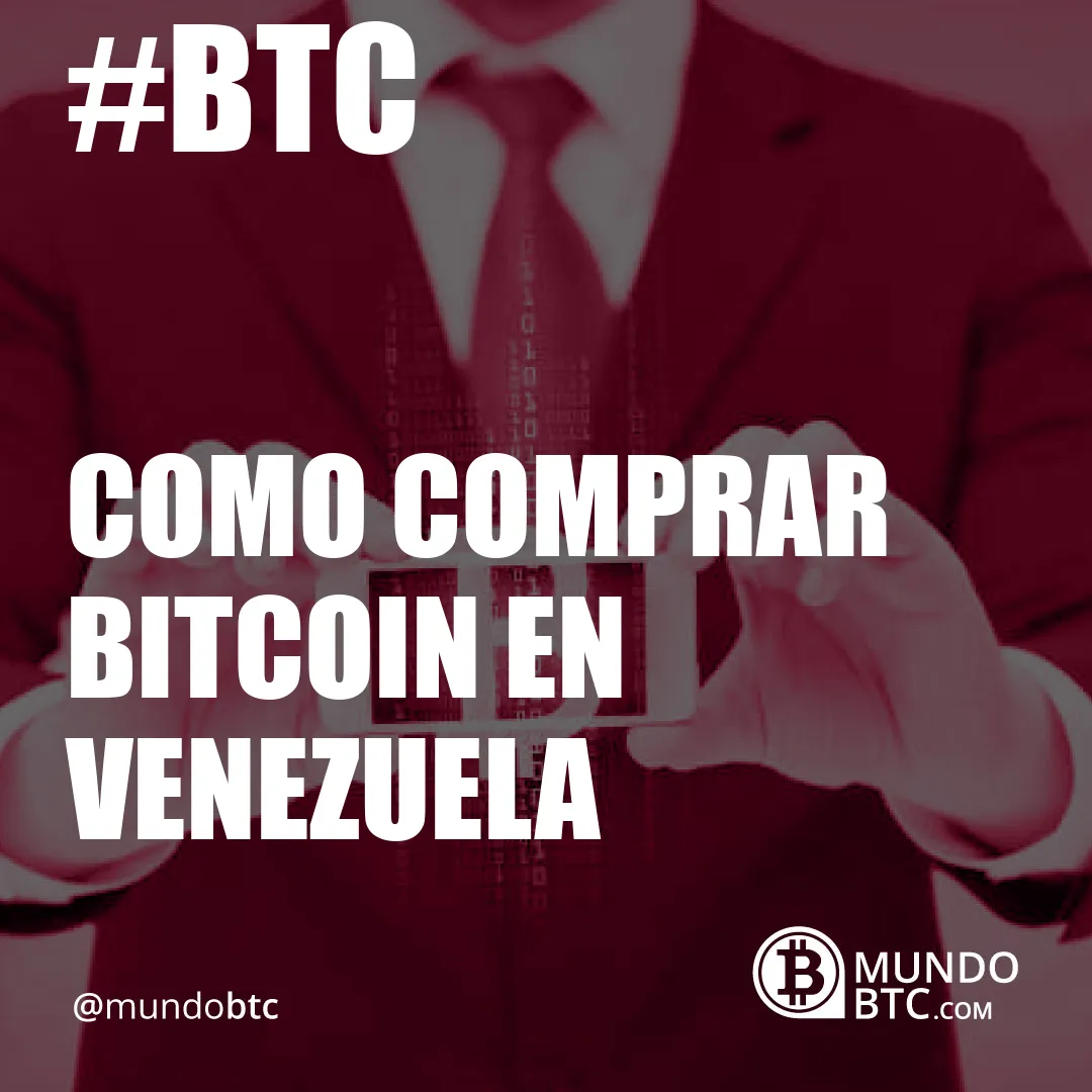 como comprar bitcoin en venezuela