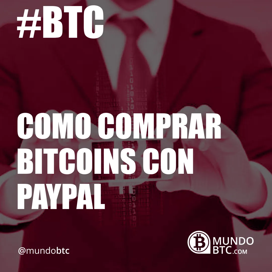 como comprar bitcoins con paypal