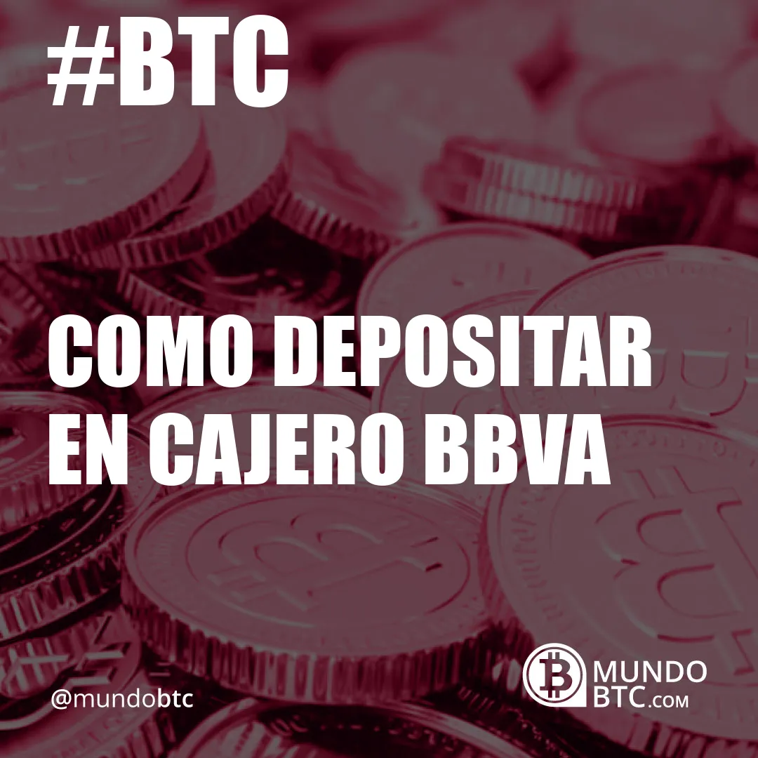 como depositar en cajero bbva