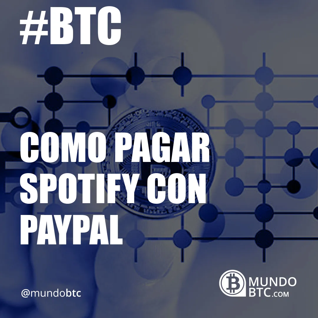 como pagar spotify con paypal