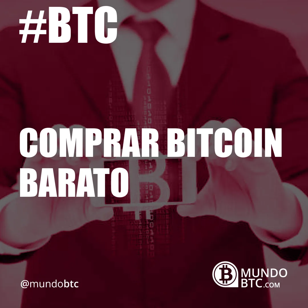 Comprar Bitcoin Barato