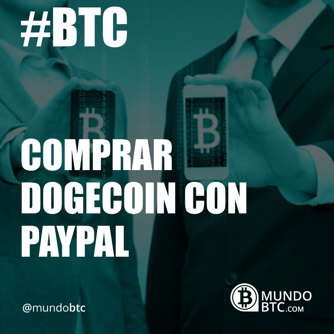 Comprar Dogecoin con Paypal