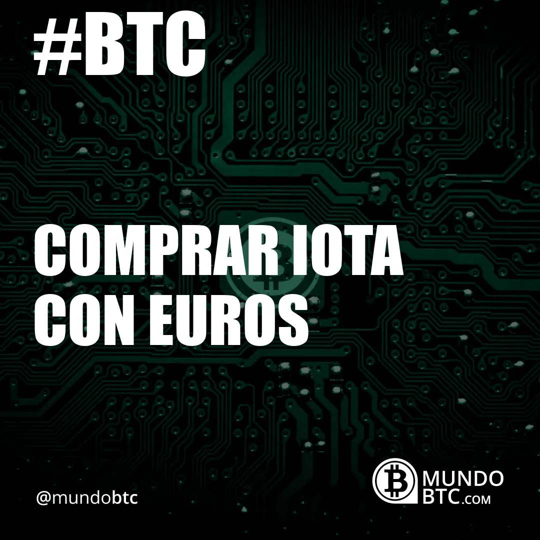 comprar iota con euros