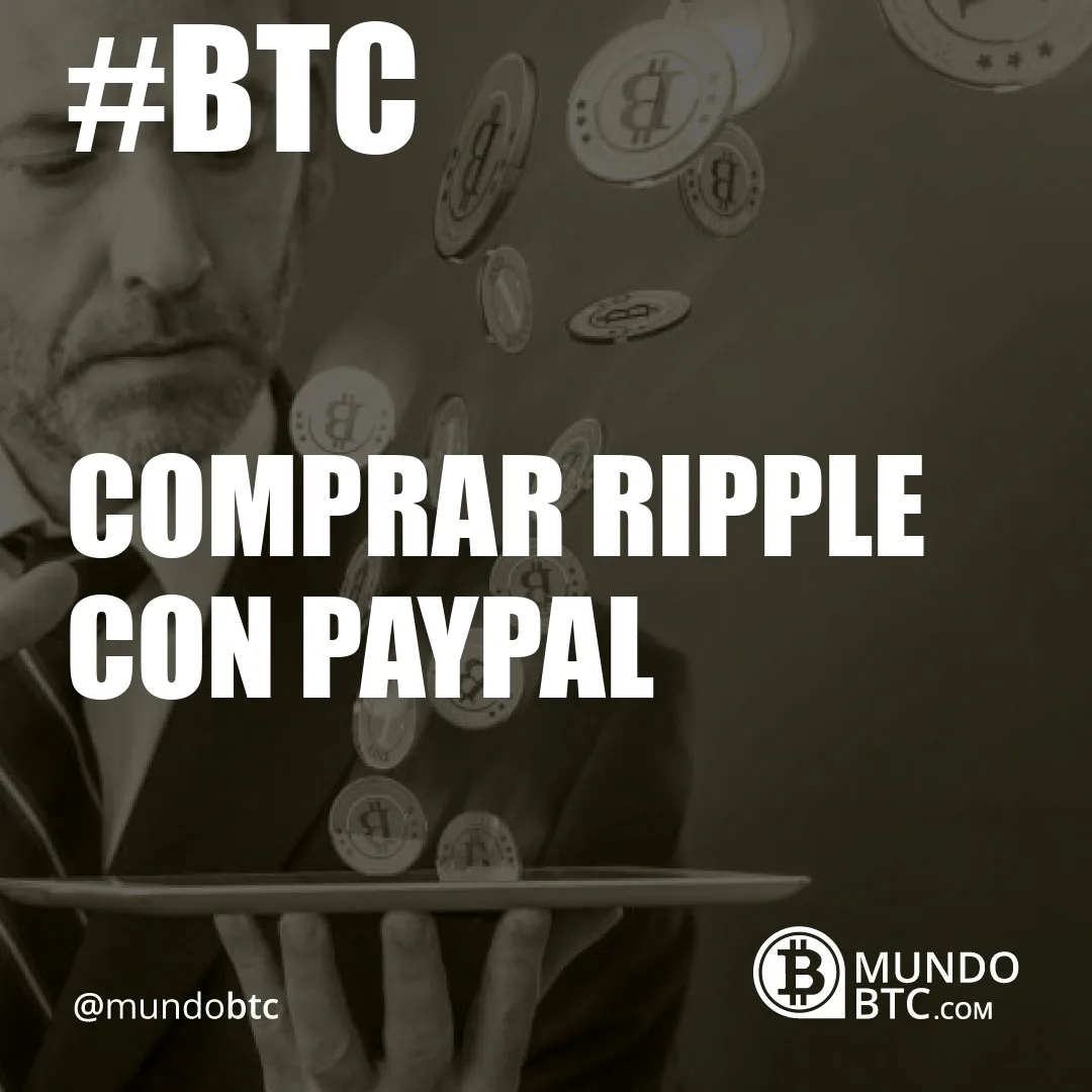 Comprar Ripple con Paypal