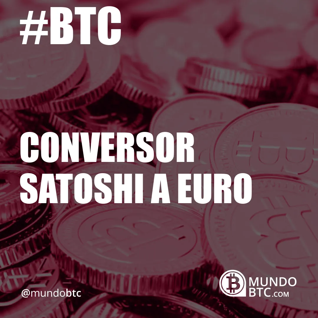 conversor satoshi a euro