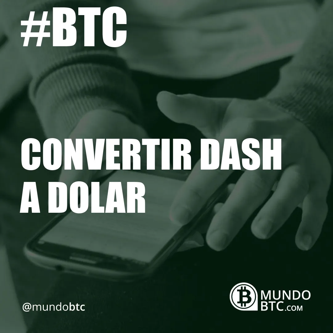 convertir dash a dolar