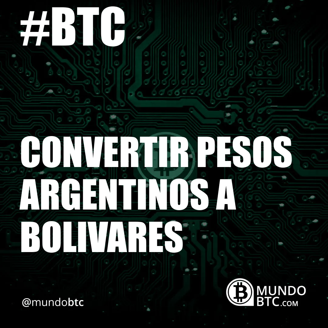 convertir pesos argentinos a bolivares