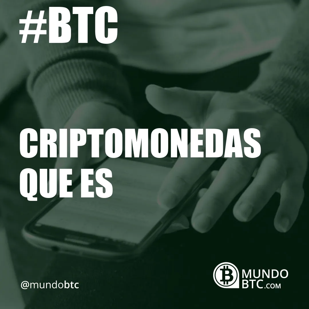 criptomonedas que es