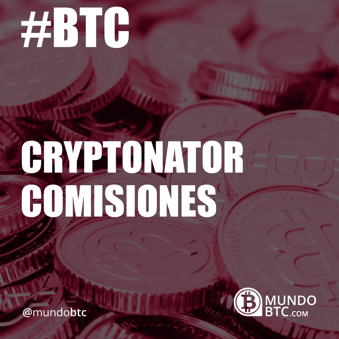 Cryptonator Comisiones