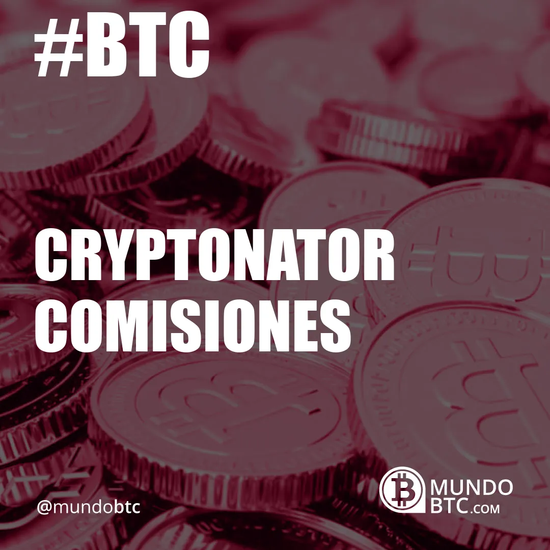 cryptonator comisiones