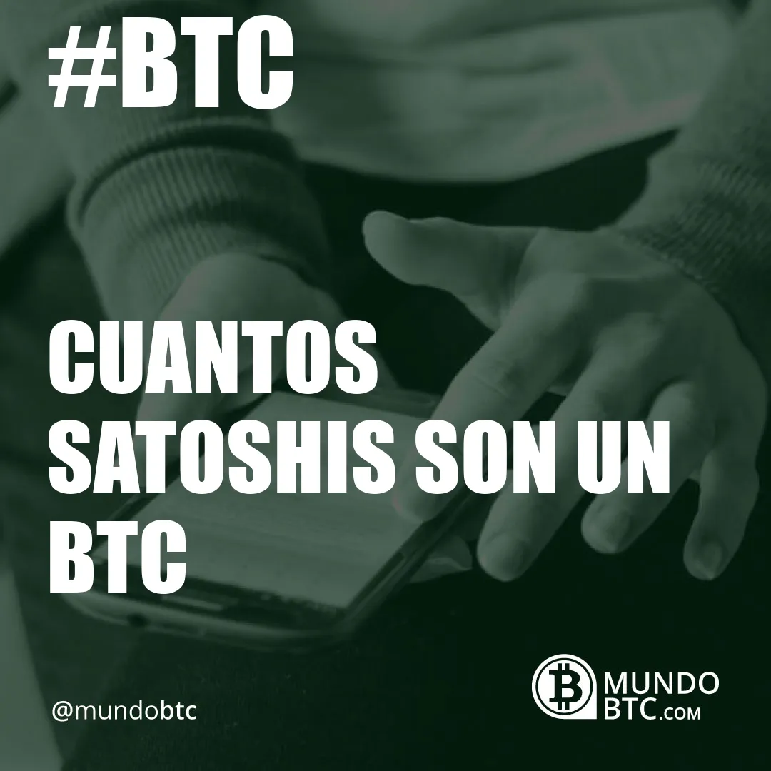 Cuantos Satoshis Son un Btc