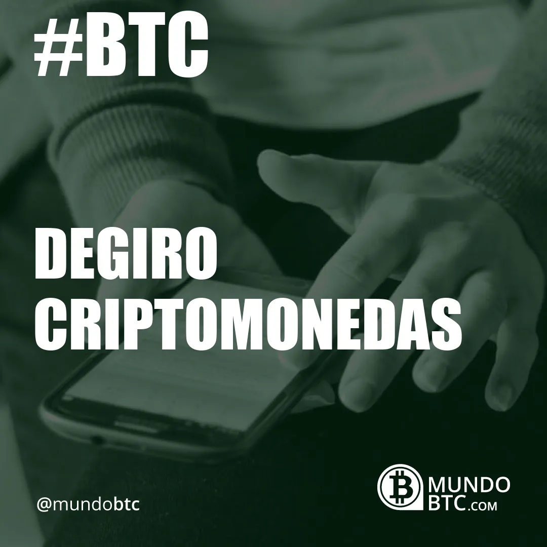 Degiro Criptomonedas