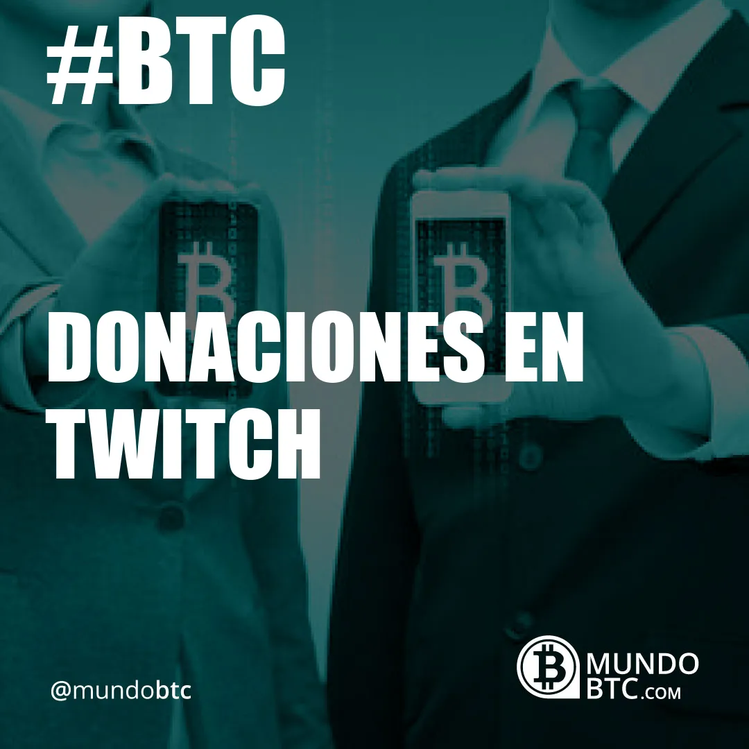 Donaciones en Twitch