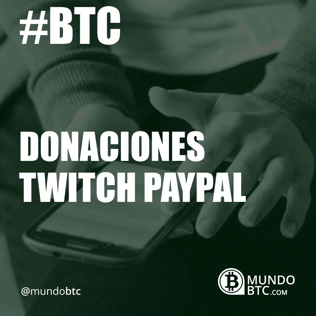 Donaciones Twitch Paypal