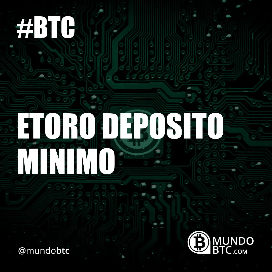 Etoro Deposito Minimo